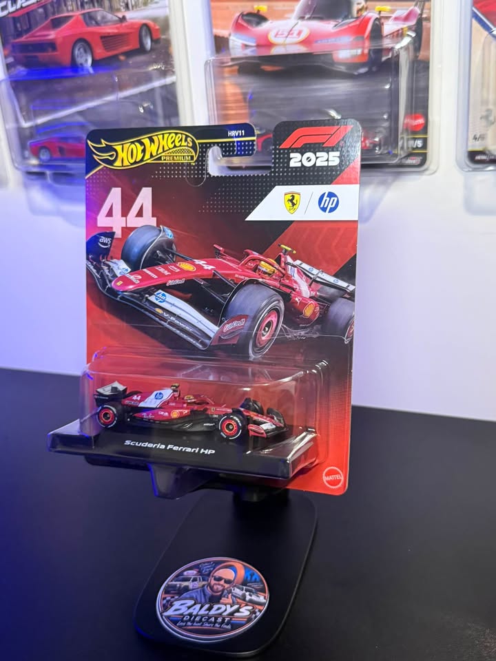 Scuderia Ferrari HP #44 Lewis Hamilton – 2025 Formula 1 – Hot Wheels Premium