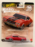 1970 Chevelle SS – Fast & Furious 25th Anniversary – Hot Wheels Premium front packaging