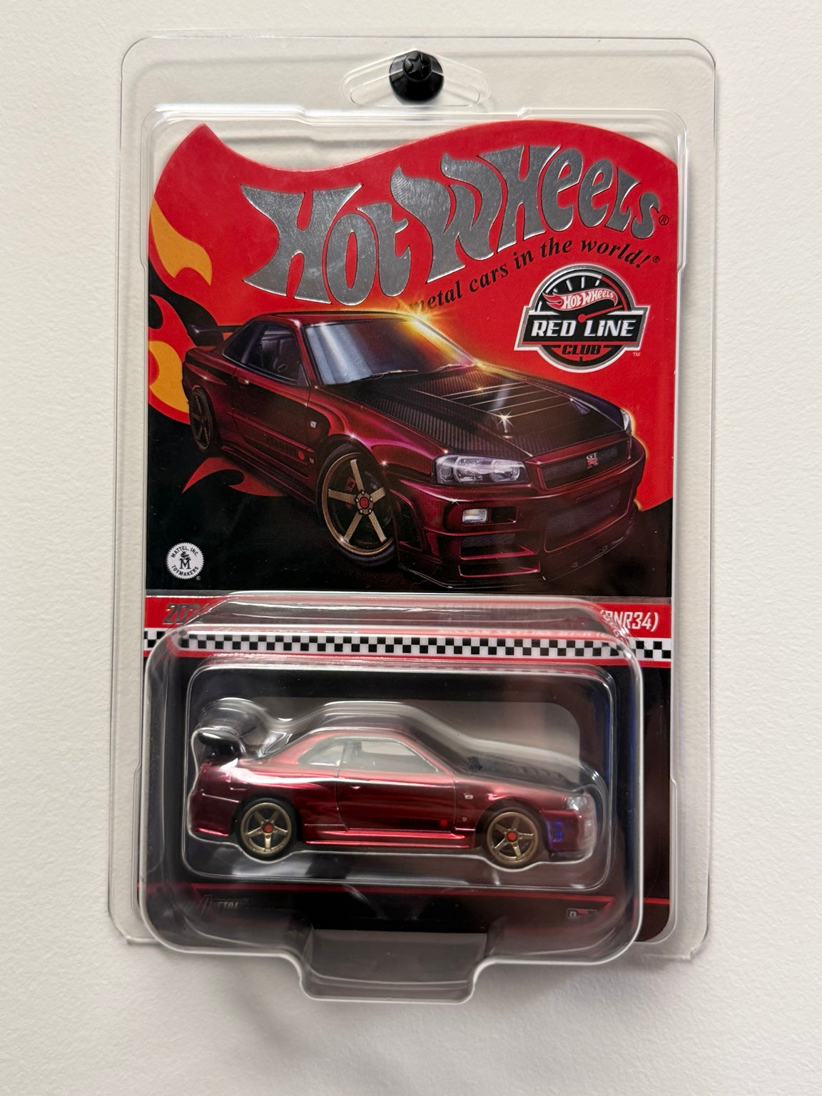 Nissan Skyline GT-R (BNR34) – 2024 RLC sELECTIONs – Hot Wheels front packaging