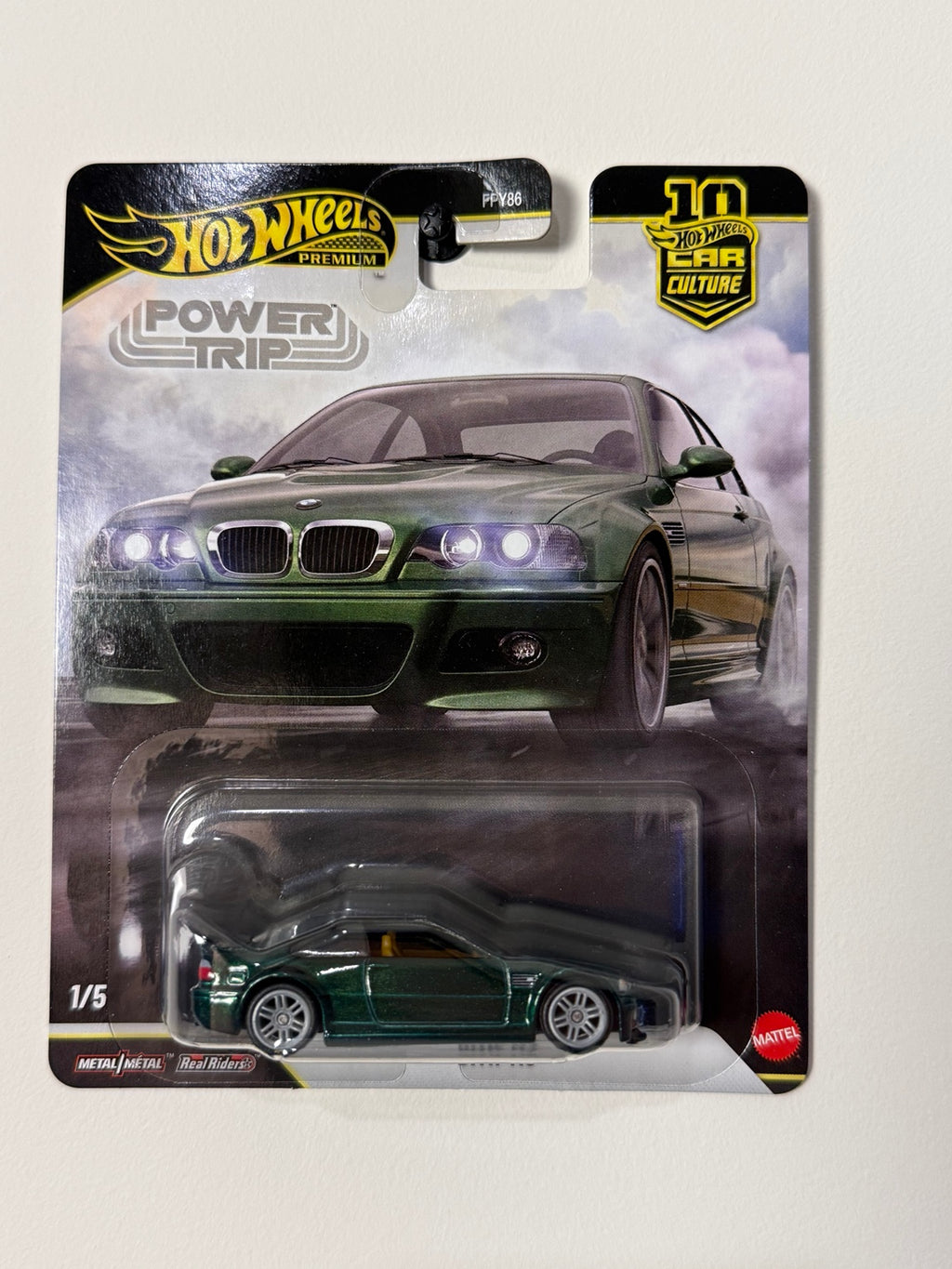 BMW M3 – Car Culture: Power Trip – Hot Wheels Premium front packaging